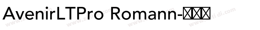 AvenirLTPro Romann字体转换